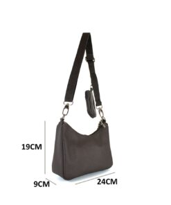 Geanta crossbody din piele naturala Made in Italy