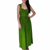 Rochie de zi midi verde maslina