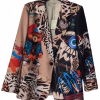 Sacou dama negru multicolor print ursulet
