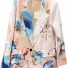 Sacou dama casual cu imprimeu floral